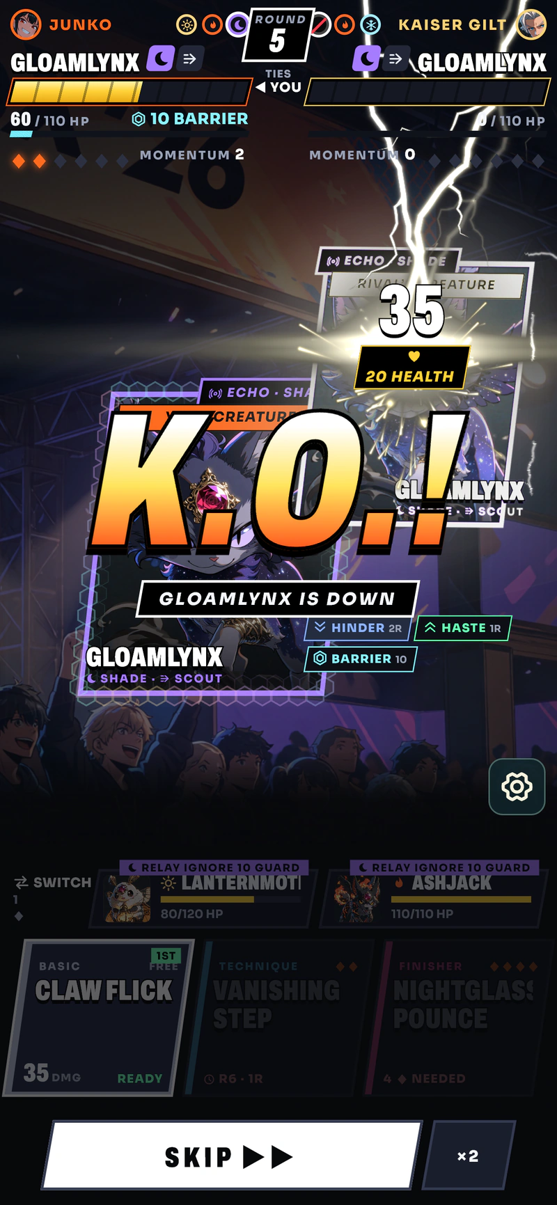 K.O. on the main stage