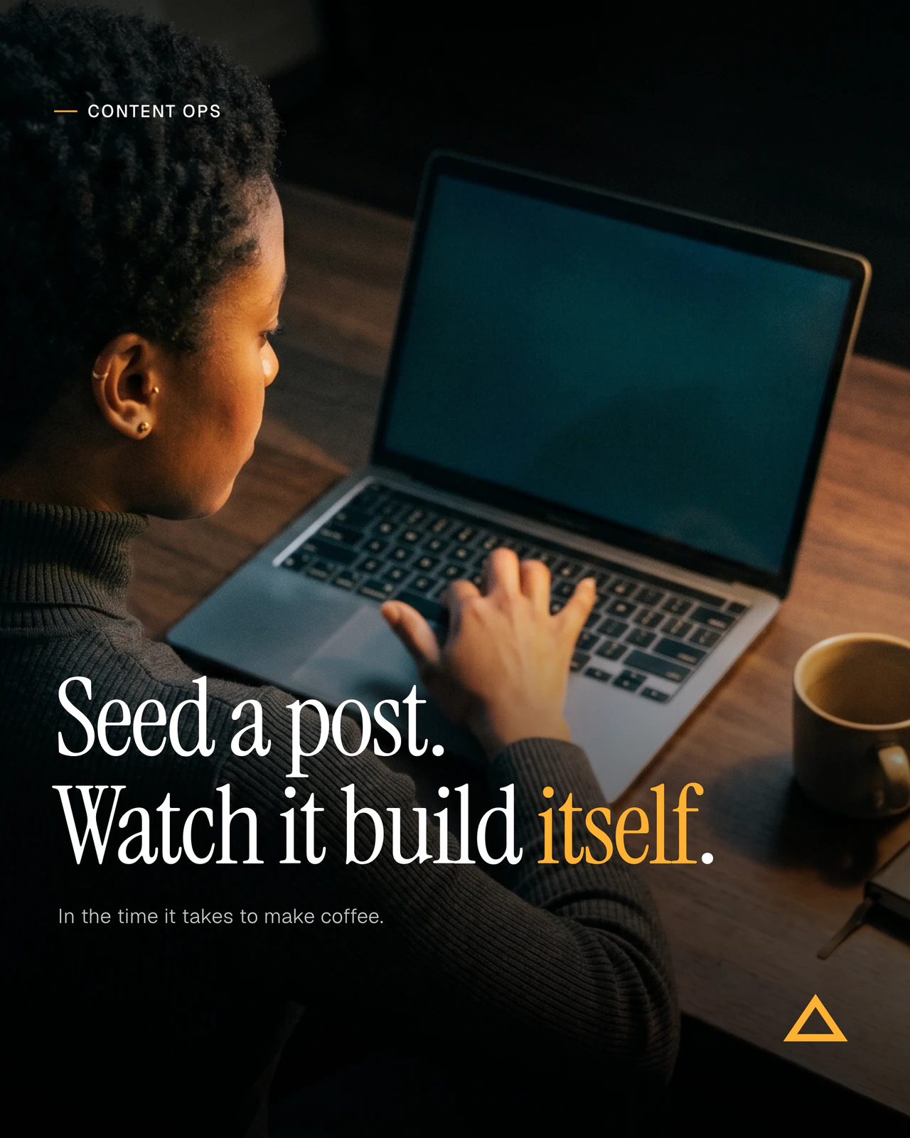 "Seed a post. Watch it build itself."